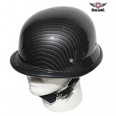 Dealer Leather Replica Carbon Fiber German Novelty Helmet SIZE L - B07B8PTL1V